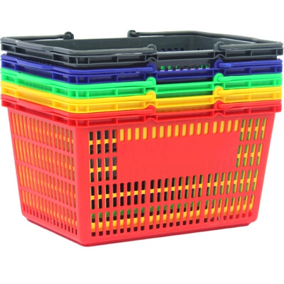 久固隆超市购物篮加厚蓝子塑料