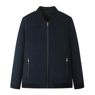 红豆男装毛呢羽绒外套2025秋冬弹力绒绒手感羽绒服加厚青中年夹克