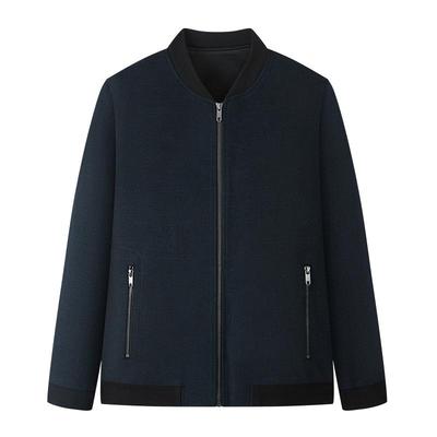 红豆男装毛呢羽绒外套2025秋冬弹力绒绒手感羽绒服加厚青中年夹克