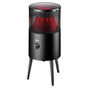 骆驼取暖器围炉煮茶烤火炉套装家用室内电陶炉一体桌子火焰电暖气