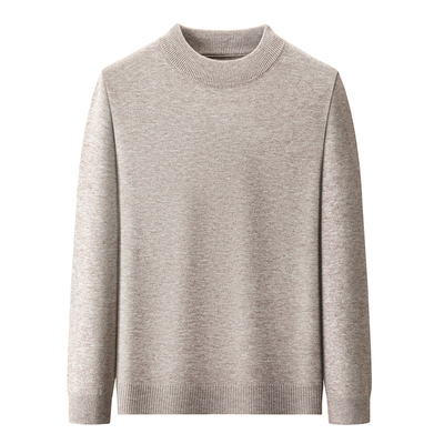 恒源祥100%纯羊绒男半高领