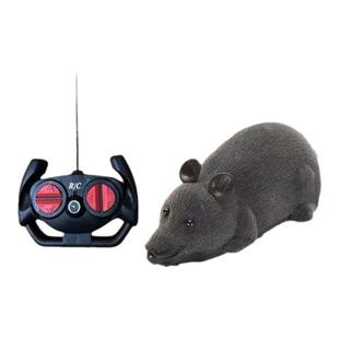 仿真遥控老鼠无线遥控电动老鼠逗猫玩具老鼠会动的解压宠物小玩具