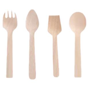 可降解单独包装一次性环保木勺木质雪糕勺子冰淇凌刀叉勺定制印刷