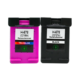 适用惠普678墨盒 HP1518 2548 4518 3548打印机 CZ107AA黑色彩色