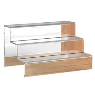 亚克力阶梯展示架多层展示台 有机玻璃二三层钱包架鞋架陈列架