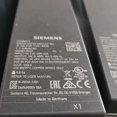 询价SINAMICS单电机模块 6SL3120-1TE21