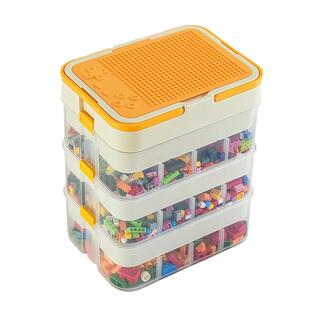 儿童玩具收纳盒小颗粒乐高积木零件多层分格分类收纳箱拼装整理箱