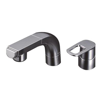 KVK原装进口FSL120DET-6双孔冷热水龙头抽拉式升降面盆龙头