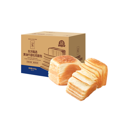 东方甄选黄油千层吐司面包640g
