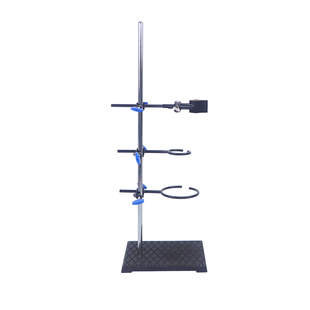 花架植物支架多功能铁架台加厚国标全套14cm/16cm特大铁圈大铁环铸铁底板高60/80/100/120厘米化学实验室方座