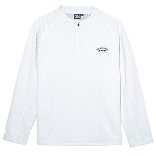 肌肉狗 波浪绒半拉链运动长袖T恤男秋冬抓绒户外训练套头长袖卫衣