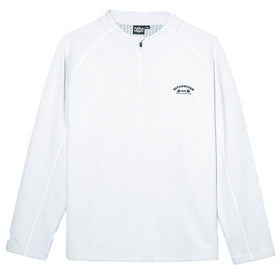 肌肉狗半拉链波浪绒运动长袖T恤