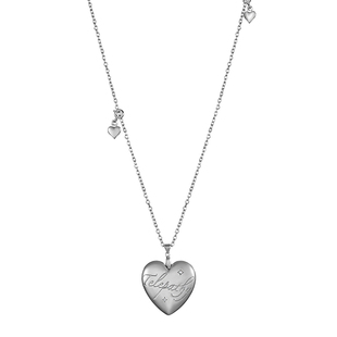 1P Jewelry Telepathy系列长链条爱心锆石镶嵌可拆卸项链秦思同款