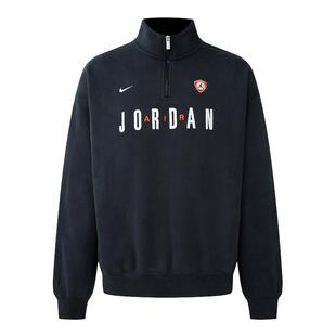 NIKE耐克男子半拉链立领卫衣春季Jordan刺绣运动套头衫IF1817-010