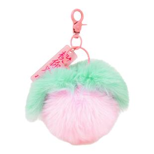 YUYI毛绒粉色桃子桃你欢心情侣书包挂件闺蜜背包挂饰车钥匙扣礼物