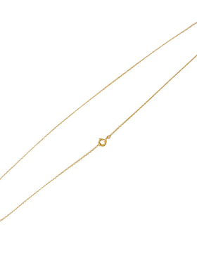 水波纹极细美国进口14K包金裸链