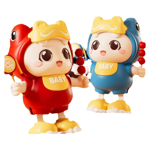 跳舞龙人玩具抖音网红多功能电动小龙人儿童宝宝婴儿抬头训练玩具