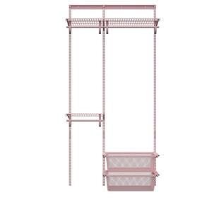 阁美特金属衣柜开放式家用壁挂简易组装环保零甲醛百变公主1.0米