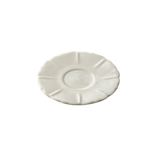 三点水羊脂玉杯托德化白瓷茶杯垫防烫茶杯托隔热茶垫陶瓷功夫茶具