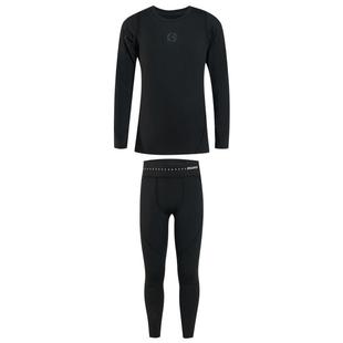 准者儿童篮球紧身衣训练服男童加绒保暖运动套装打底速干衣健身服