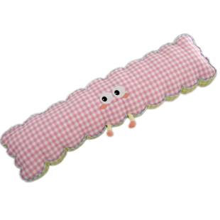 多巴胺格子布抱枕可爱睡觉夹腿长条枕少女心沙发靠枕床头靠垫枕头