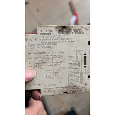 议价欧姆龙K8ABPA2测量监控继电器原装拆机三相不对称监维修