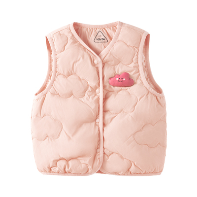 贝肽斯儿童羽绒马甲女宝保暖背心