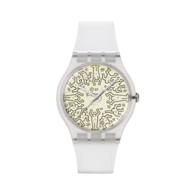 Swatch个性街头艺术瑞士石英手表