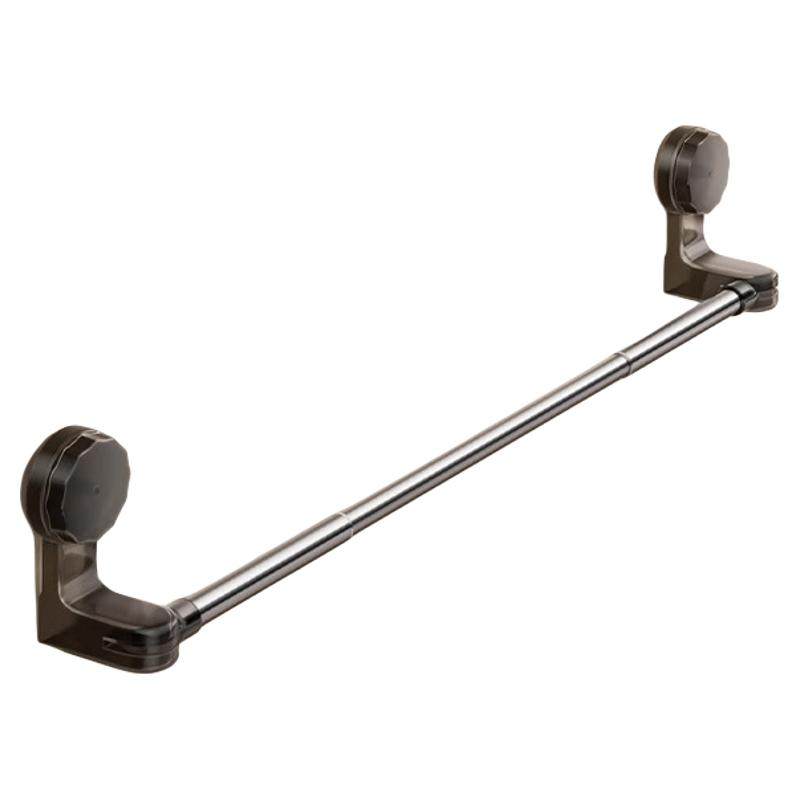 吸盘毛巾架子卫生间免打孔浴室毛巾拖鞋收纳挂架壁挂洗手间单双杆