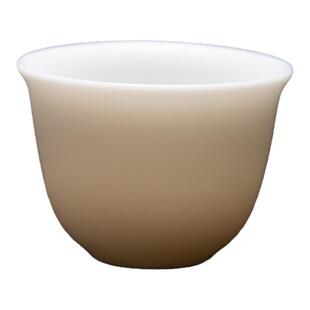 德化陶瓷【单茶杯满60ml纯白哑光】高纯羊脂玉瓷 不倒杯 中容量