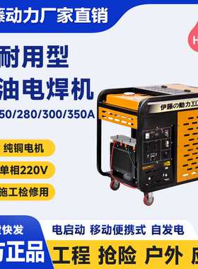 伊藤动力YT6800EW/190A/220V交流发电电焊机移动式柴油电焊两用机