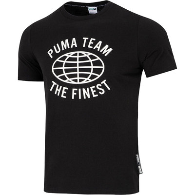 Puma/彪马正品夏季新款男子运动休闲印花短袖T恤536956-01