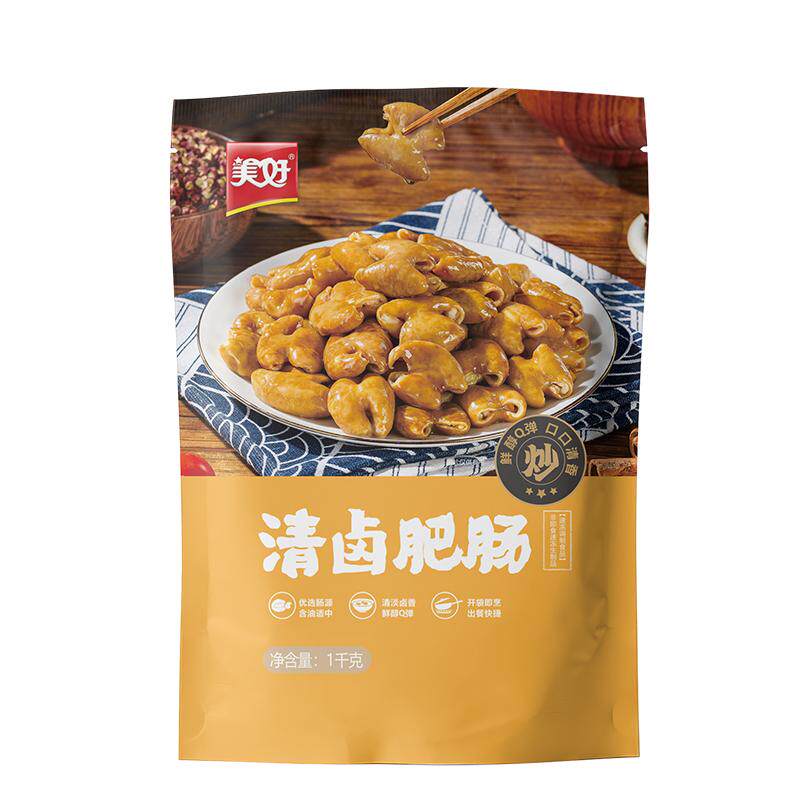美好清卤肥肠1kg下酒菜卤猪大肠速食菜半成品