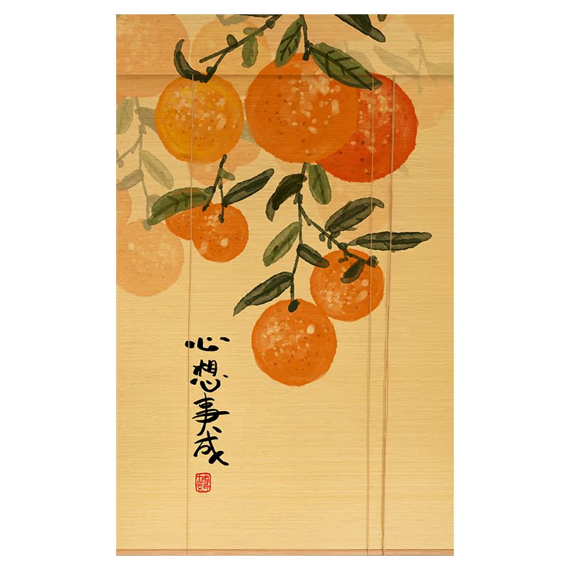 定制竹帘卷帘家用阳台竹帘茶室隔断竹卷帘酒店民宿餐厅遮阳竹窗帘