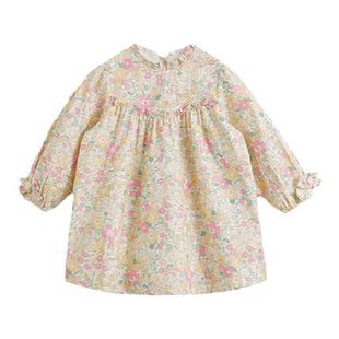 马克珍妮女童秋日花园纯棉连衣裙 儿童裙子春秋款童装231786