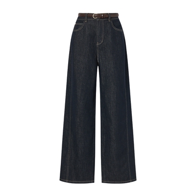 POLOWALK女式牛仔裤2026春季裤新品时尚百搭通勤显瘦香蕉弯刀长裤