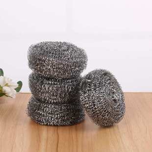 厂家批发钢丝清洁球12个不锈钢装 清洁刷批发厨房用品钢丝球