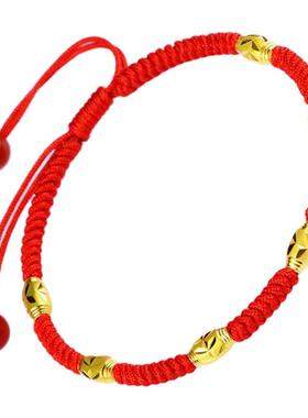 石来玉转仿黄金转运珠