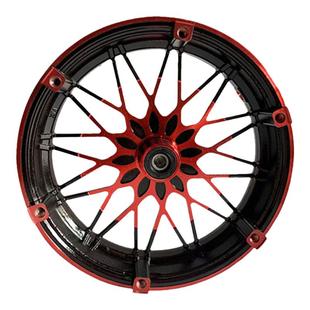 电动车反刹前轮电瓶车外盘碟刹铝轮10寸12寸深远009反扣铝圈轮毂