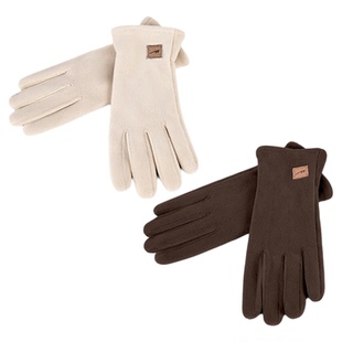 回力触屏户外手套冬季加绒保暖防风防寒骑行电动车触屏分指手套