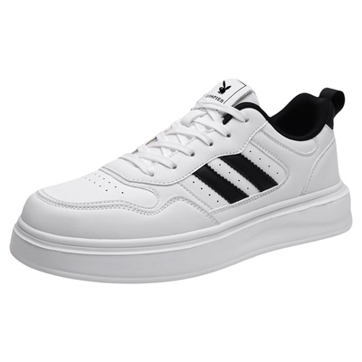 花花公子男鞋低帮透气小白鞋板鞋