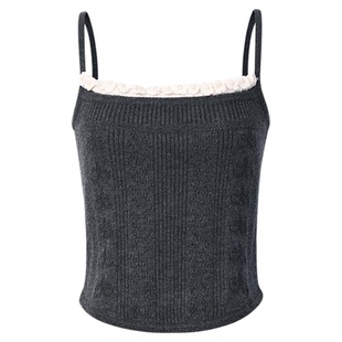 ORA GENESIS2025秋季新品手钩花针织吊带