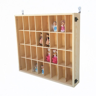 泡泡玛特毕奇Sonnyangel娃娃防尘收纳展示盒茉莉Molly实木收纳盒