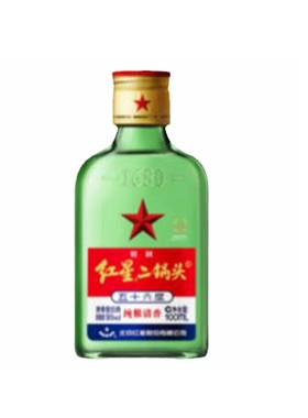 红星二锅头酒100ml/瓶纯粮白酒
