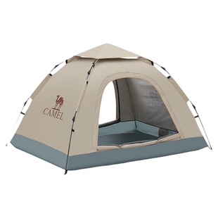 骆驼户外帐篷便携式可折叠自动速开银胶防晒防雨公园野餐露营装备