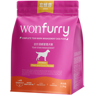忘忧兽狗粮鸭肉梨狗粮泪痕博美比熊专用狗粮缓解泪痕大小型犬狗粮