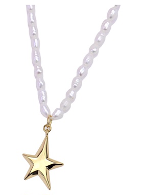 女高级感天然淡水巴洛克珍珠项链