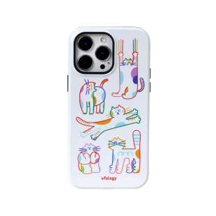 Ufology原创磁吸适用iPhone15promax手机壳14pro苹果13线条猫咪12全包11二合一菲林xsmaxr支架卡包新款16pro