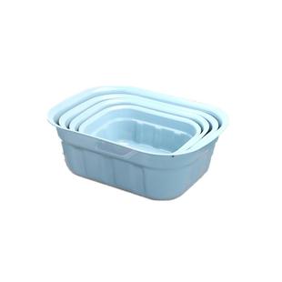 塑料家用加厚洗脸盆长方形大号盆子厨房洗菜盆洗衣盆婴儿盆洗脚盆