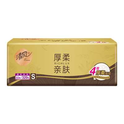 清风金装亲肤抽纸80抽